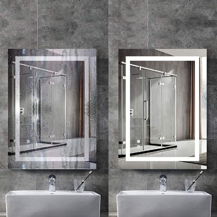 28 in. x 36 in. Frameless Single Wall Mounted Vanity Bathroom LED Mirror/Touch On/OFF Dimmer and Anti-Fog Function