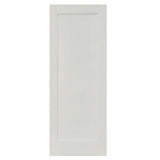 36 in. x 96 in. Shaker 1-Panel Primed Solid Hybrid Core MDF Interior Door Slab - Super Arbor