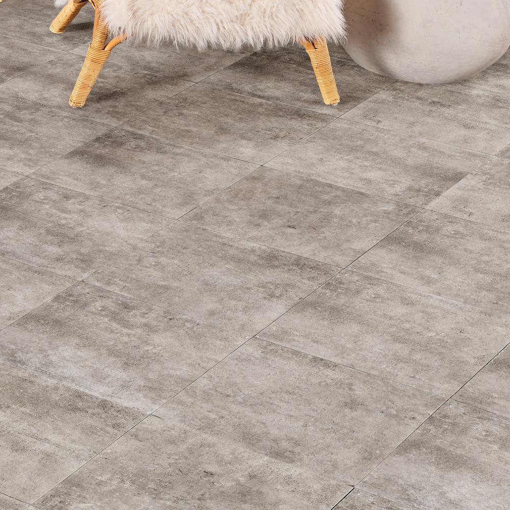 Ontario D Grey 16 in. x 16 in. Gray Porcelain Paver Tile (1.777 Sq. Ft.) - Super Arbor