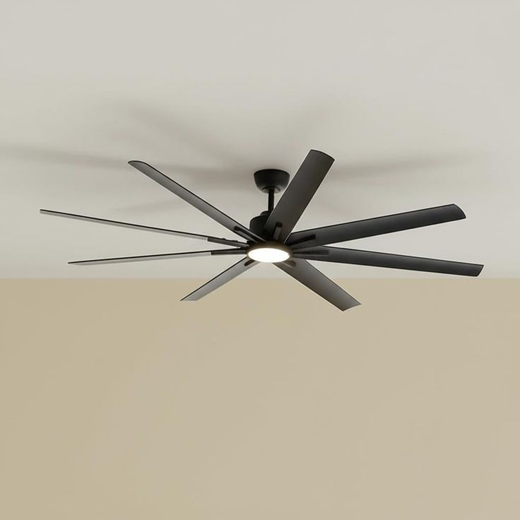 Home Decorators Collection Kensgrove 72-inch Matte Black Ceiling Fan with LED Light and Remote