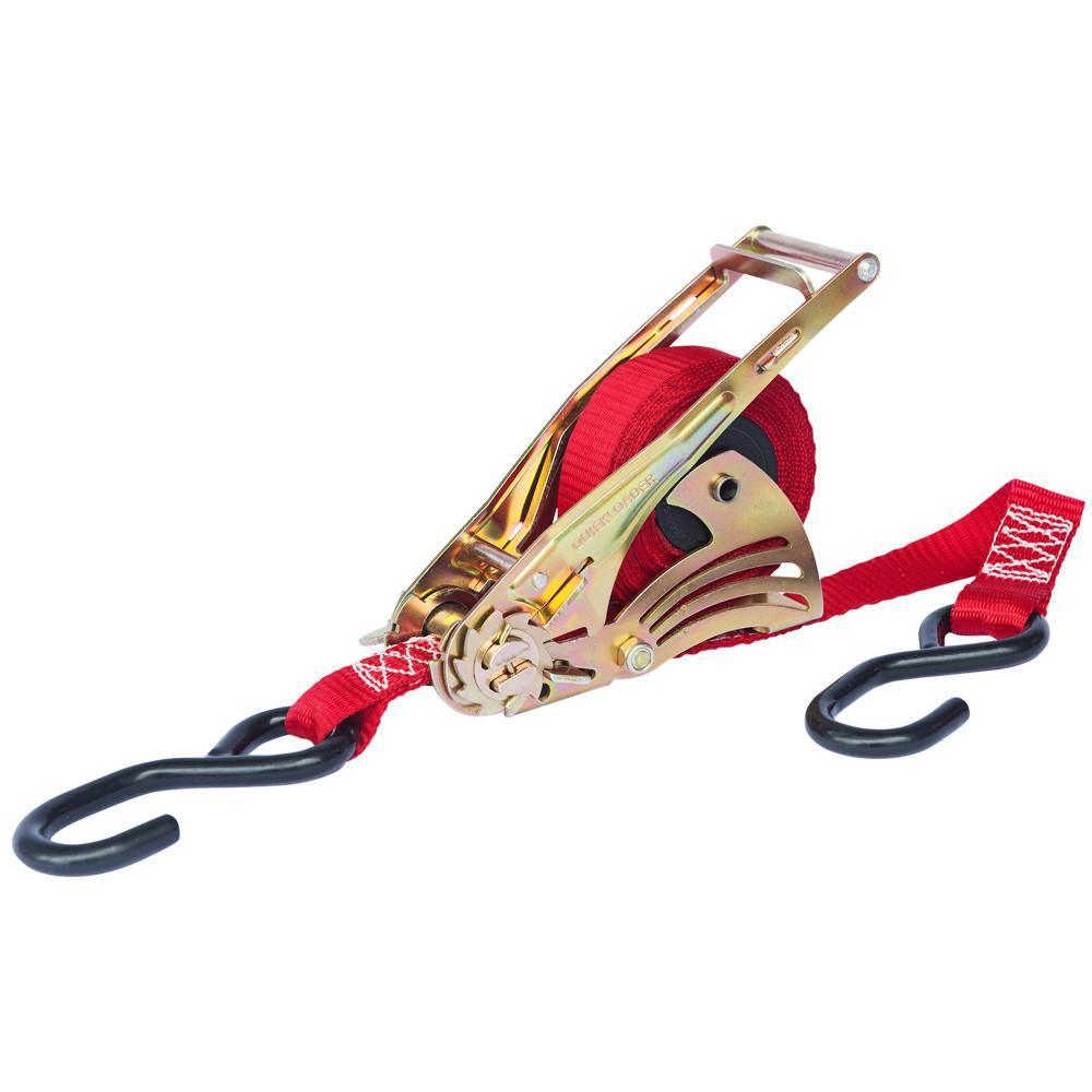 1500 lbs. Retractable Ratchet Tie Down Strap (2-Pack) - Super Arbor