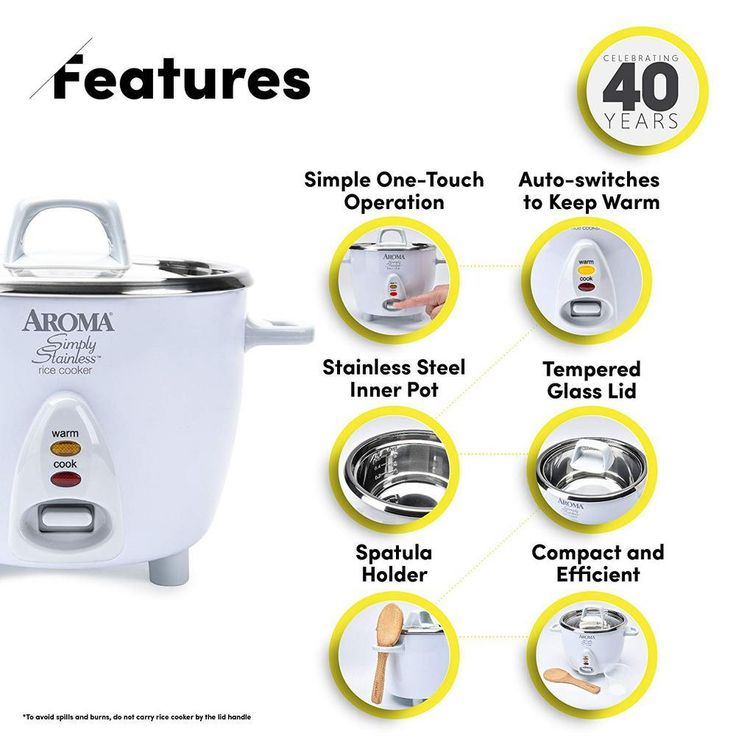 14-Cup Rice Cooker in White