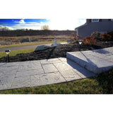 Patio-on-a-Pallet 10 ft. x 10 ft. Concrete Gray Basket weave Yorkstone Paver (37 Pieces/100 Sq. Ft) - Super Arbor