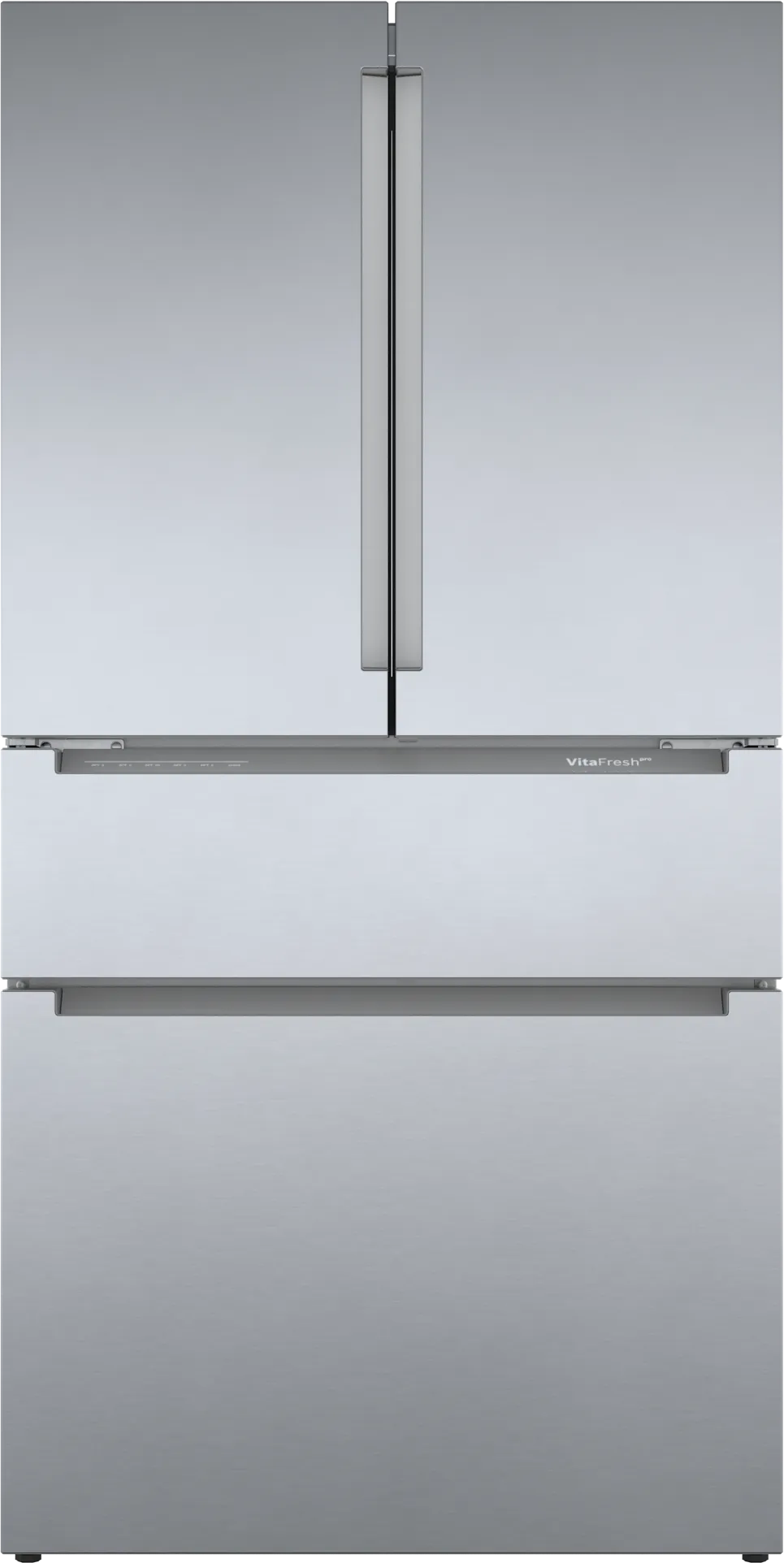 Bosch 800 Series 36 in. 21 cu. ft. French 4-Door Refrigerator, Stainless Steel, Dual Compressor, Counter-Depth