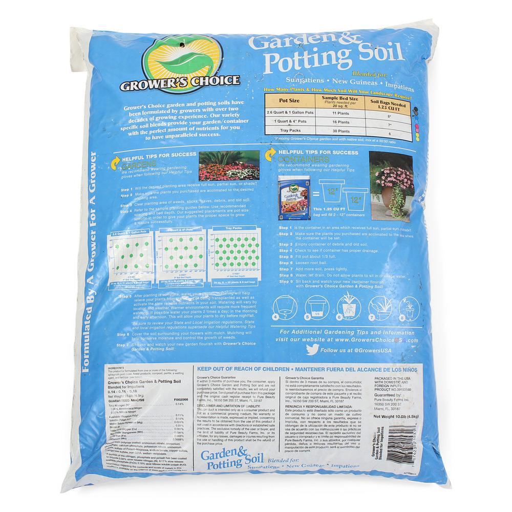 Pure Beauty Farms Grower's Choice Garden Potting Soil Sunpatien New Guinea Impatien 1.25 cu. ft. Flowering Mix - Super Arbor