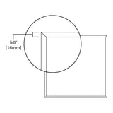 2 ft. x 4 ft. 4800 Lumens Integrated LED Flat Panel Light 4000K - Super Arbor
