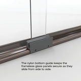 Classic 60 in. x 70 in. Semi-Frameless Sliding Shower Door in Oil Rubbed Bronze with Clear Glass - Super Arbor