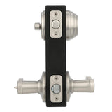 Kwikset Lido Satin Nickel Smartkey Single-Cylinder Deadbolt Universal Keyed Entry Door Handle Combo Pack (1 Handle and 1 Deadbolt)