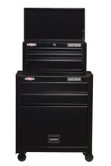 CRAFTSMAN 1000 Series 26.5-in W x 44.25-in H 5 Ball-bearing Steel Tool Chest Combo Black)