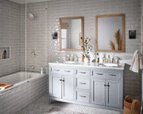 Moen Oxby Spot Resist Brushed Nickel 1-Handle Faucet with Valve