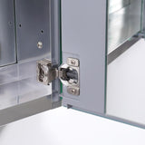 49 in. W x 36 in. H x 5 in. D Frameless Recessed or Surface-Mounted Bathroom Medicine Cabinet