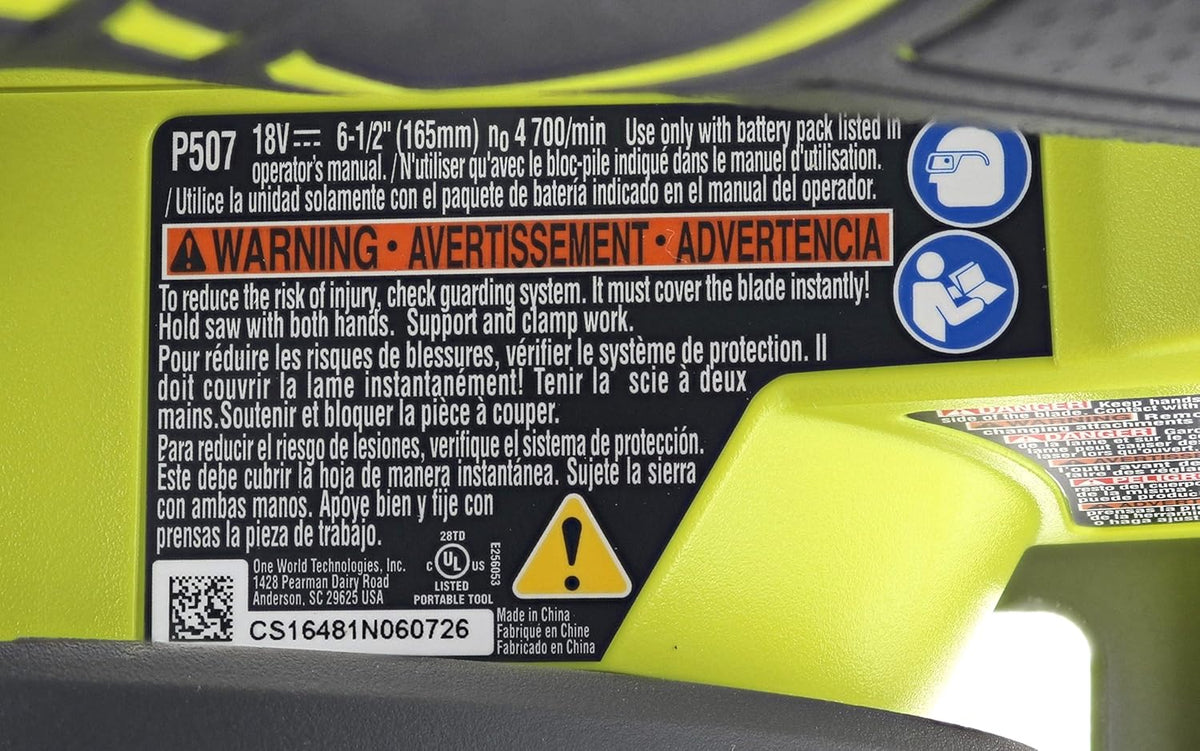 RYOBI 18-Volt ONE+ Cordless 6-1/2 in. Circular Saw with Lithium-Ion 2.0 Ah Battery and Dual Chemistry IntelliPort Charger