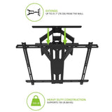 Galvanized Outdoor Full Motion TV Wall Mount with 31 in. Extension for 42 in. - 100 in. TVs, - Super Arbor
