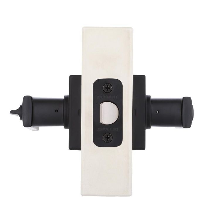 Westwood Matte Black Bed/Bath Door Lever with Square Rose