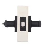 Westwood Matte Black Bed/Bath Door Lever with Square Rose