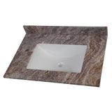 37 in. W x 22 in. D Stone Effects Vanity Top in Cold Fusion with White Sink - Super Arbor