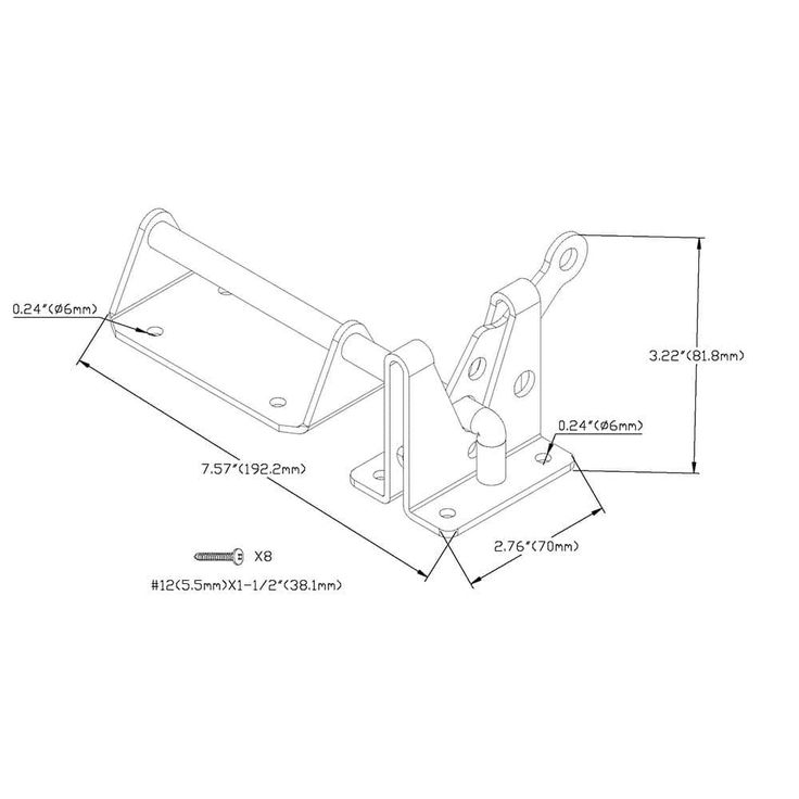 Everbilt Black Heavy Duty Gate Latch