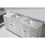 Caroline Parkway 78 in. W Bath Vanity Cabinet Only in White - Super Arbor