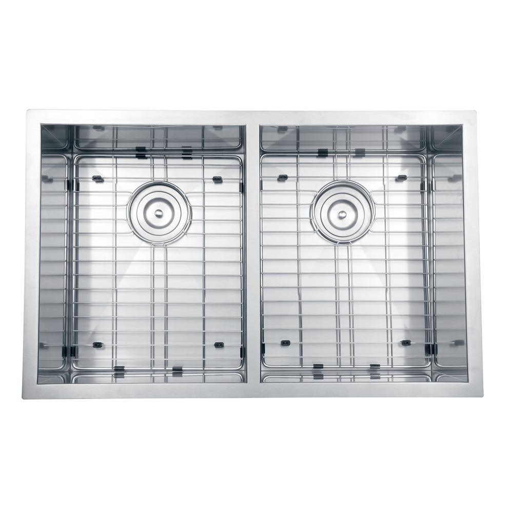 Undermount Stainless Steel 30 in. 16-Gauge 50/50 Double Bowl Kitchen Sink - Super Arbor