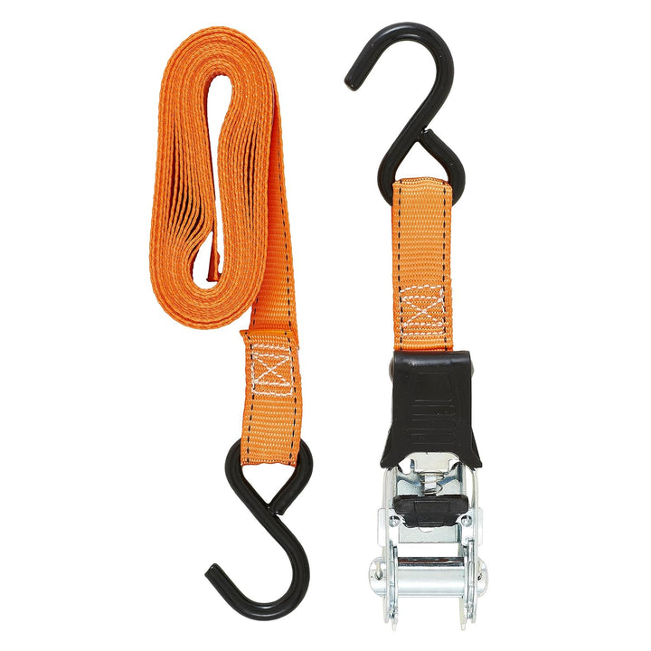 Keeper 14 ft. x 1 in. Ratchet Tie-Down Straps, 400 lbs WLL / 1,200 lbs Break Strength, 4-Pack