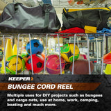 Keeper 4 mm x 300 ft. Rubber Mini Bungee Cord Reel