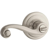 Lido Satin Nickel Exterior Entry Door Lever featuring SmartKey Security - Super Arbor