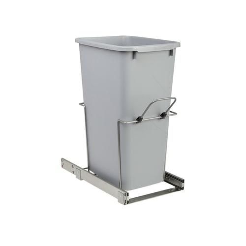 Knape & Vogt 50-Quart Plastic Pull Out Trash Can