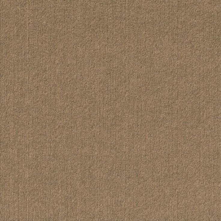 Foss Peel and Stick First Impressions Chestnut Ribbed Texture 24 in. x 24 in. Commercial Carpet Tile (15-tile / case)