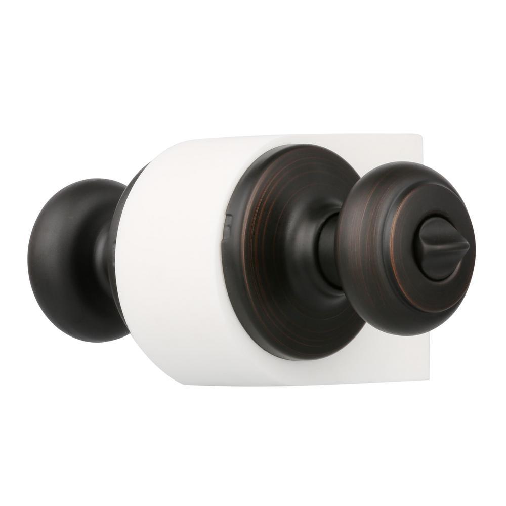 Cove Venetian Bronze Privacy Bed/Bath Door Knob - Super Arbor