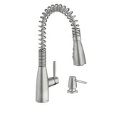 Springvale Single-Handle Pull-Down Sprayer Kitchen Faucet with Reflex and Power Boost in Matte Black