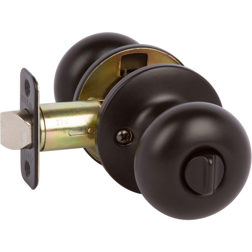 Saxon Polished Chrome Bed/Bath Door Knob - Super Arbor