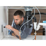 MOEN Prep Series 1/2 HP Continuous Feed Garbage Disposal with Power Cord and Universal Mount
