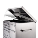 43 in. 11-Drawer Stainless Steel Rolling Tool Chest Combo - Super Arbor