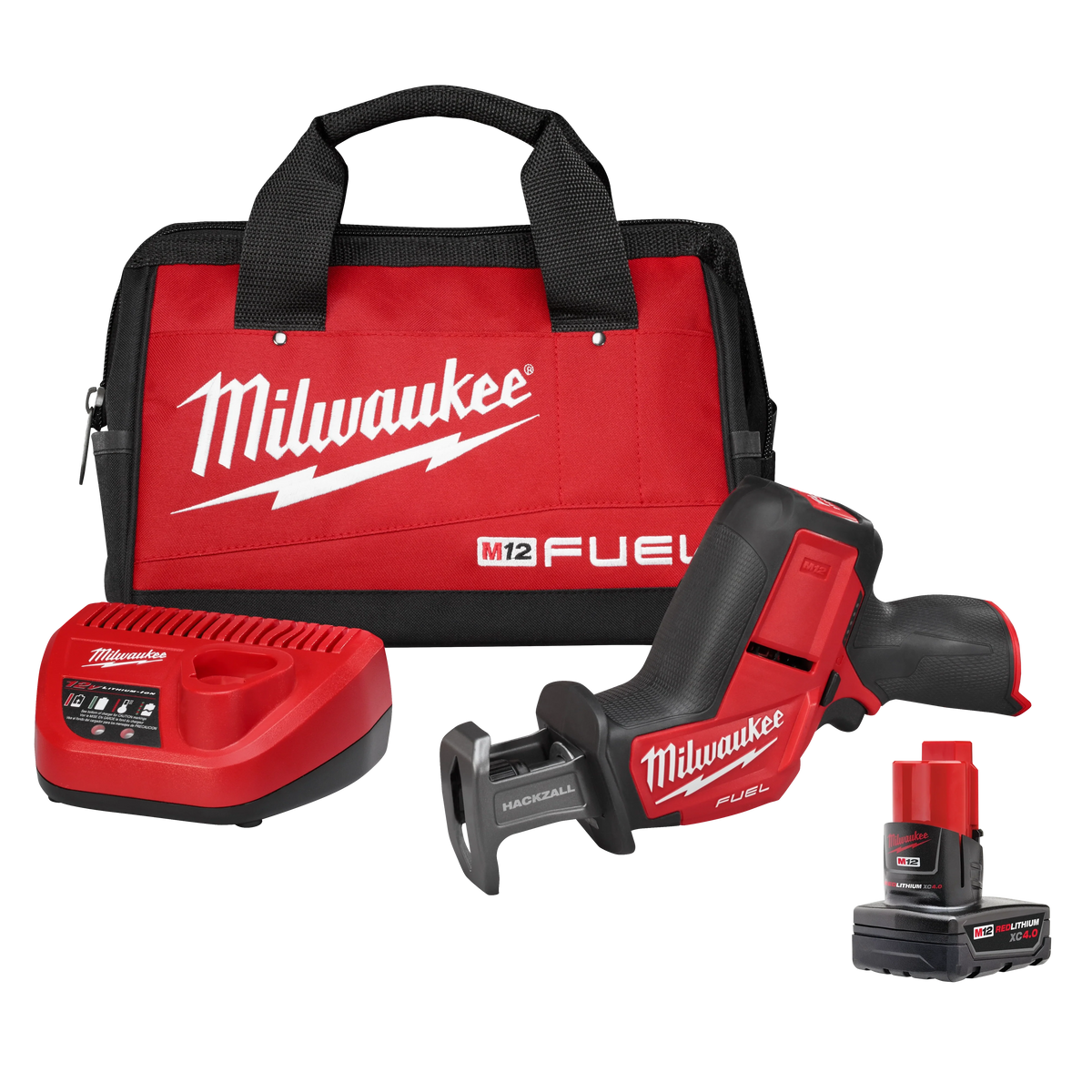 Milwaukee M12 FUEL 12-Volt Brushless Cordless HACKZALL Reciprocating Saw Kit with XC High Output 5.0Ah Battery