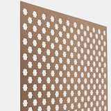 72 in. x 24 in. x 1/8 in. Unfinished Star Decorative Perforated Paintable MDF Screening Panel Insert - Super Arbor