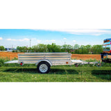 1639 lbs. Payload Capacity 4.5 ft. x 7.5 ft. Galvanized Steel Utility Trailer Kit with Bed Tilt and Collapsing Ends - Super Arbor