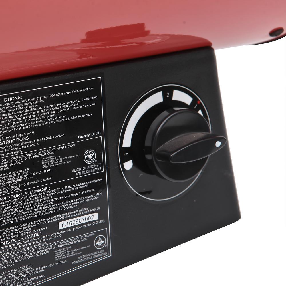 40,000 BTU Forced-Air Propane Space Heater - Super Arbor