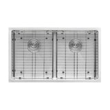 Undermount Stainless Steel 30 in. 50/50 Low Divide Double Bowl 16-Gauge Kitchen Sink - Super Arbor