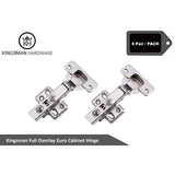 Concealed (35 mm) 110-Degree Clip-On Frameless Full Overlay Cabinet Hinge (6-Pair) - Super Arbor