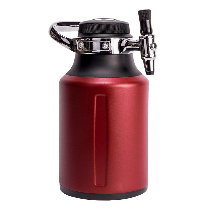 uKeg GO - 64 oz. Red Stainless Steel Bar Tools