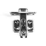 105-Degree 35 mm Full Overlay Frameless Cabinet Hinges with Installation Screws (1-Pair) - Super Arbor