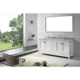 Caroline Avenue 72 in. W Bath Vanity Cabinet Only in White - Super Arbor