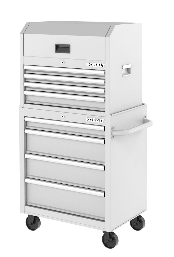 Kobalt 26.7-in W x 33-in H 4-Drawer Steel Rolling Tool Cabinet (White)