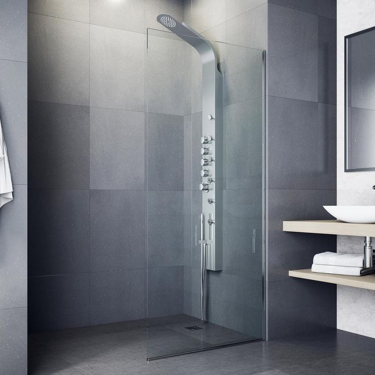 Brielle 70.5 in. 6-Jet High Pressure Shower Panel System with Rainhead Fixed Handheld Dual Shower in Stainless Steel