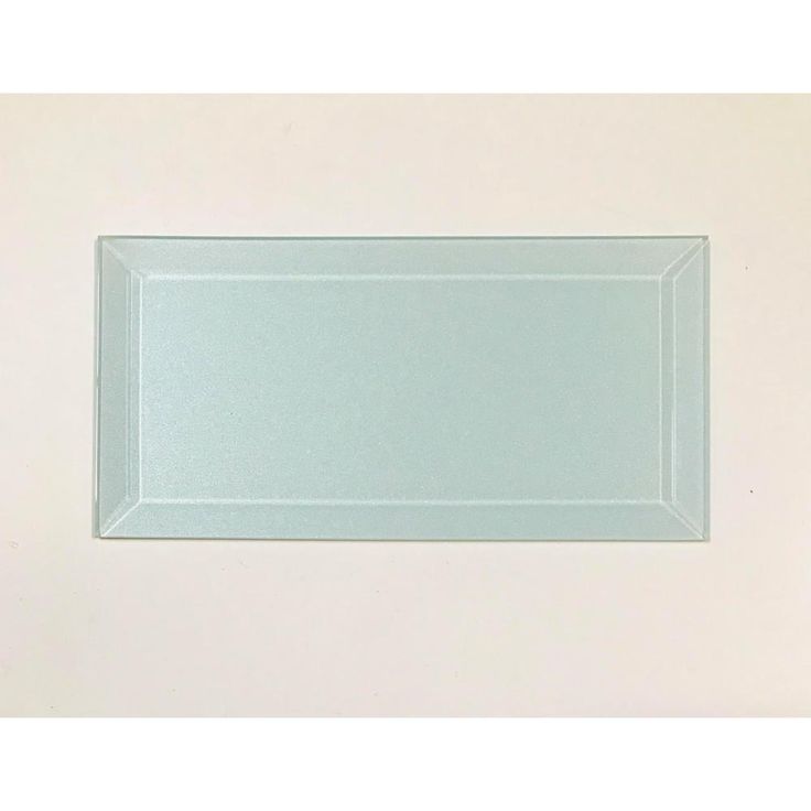 ABOLOS Frosted Elegance Blue Subway 3 in. x 6 in. Glossy Glass Subway Tile (1 sq. ft.)