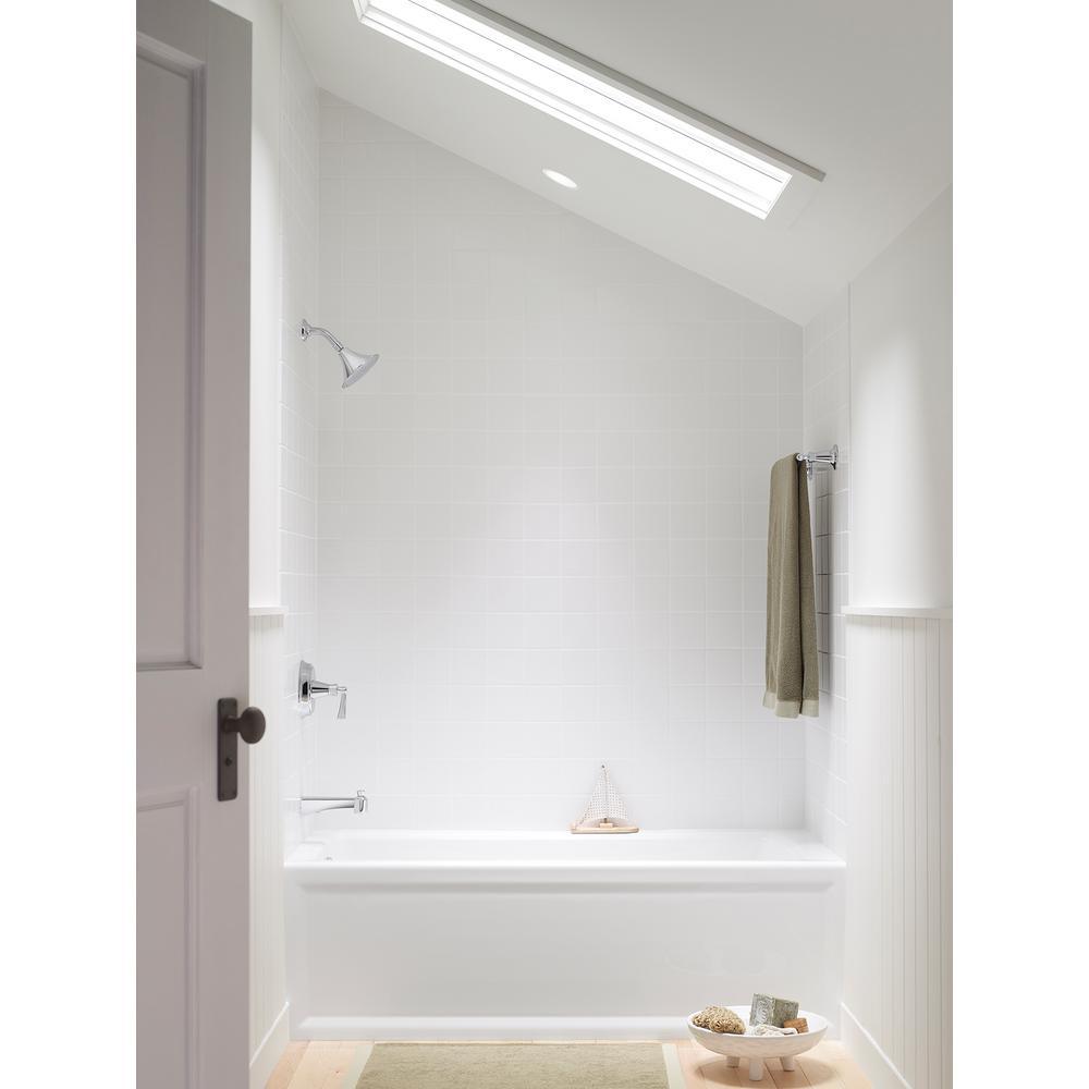 Archer 60 in. Left-Hand Drain Rectangular Alcove Bathtub in White - Super Arbor