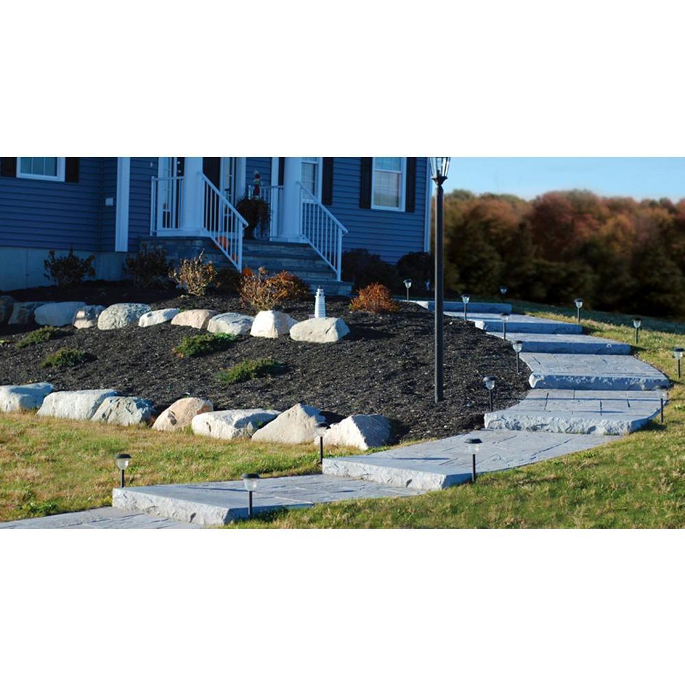Patio-on-a-Pallet 12 in. x 24 in. and 24 in. x 24 in., 48 sq. ft. Concrete Gray Basketweave York-Stone Paver (18-Pieces) - Super Arbor