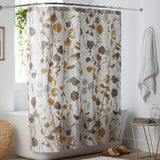 Riverton Multicolored Botanical Cotton 72 in. Shower Curtain - Super Arbor