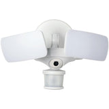 Maximus White Smart Motion Activated Outdoor Integrated LED Camera Floodlight