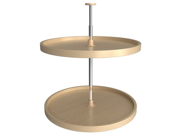 Rev-A-Shelf 2-Tier Wood Full Circle Cabinet Lazy Susan